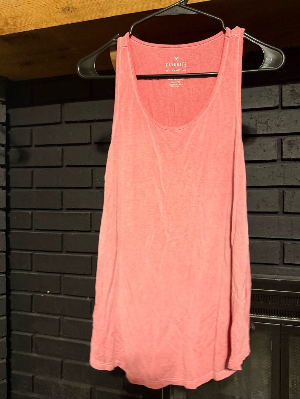 American Eagle Outfitters Pink Scoop Neck Tank Top